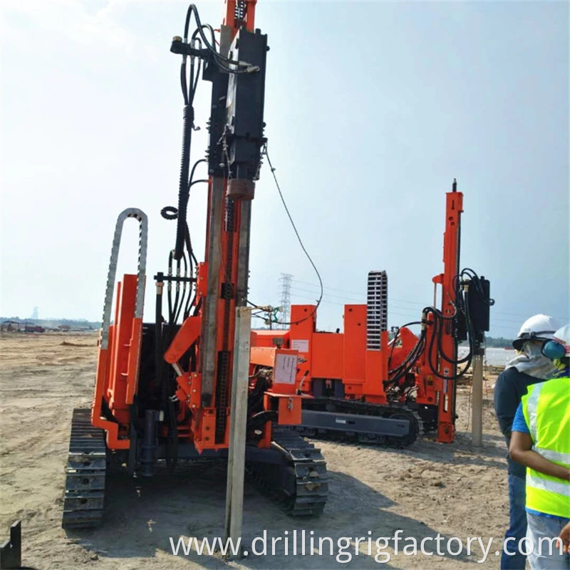 Mountain Solar Pile Hole Foundation Drilling Rig for Big Slope